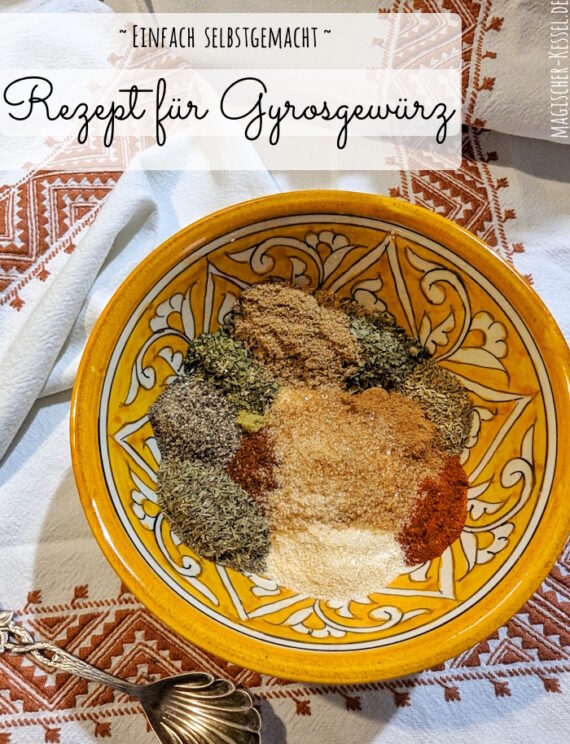 Rezept für Gyrosgewürz - einfach selbstgemischt. Für Fleischliches, Gemüse oder Tofu-Gyros!