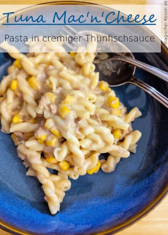 Rezept für Tuna Mac'n'Cheese - Pasta in cremiger Käse-Thunfisch-Sauce